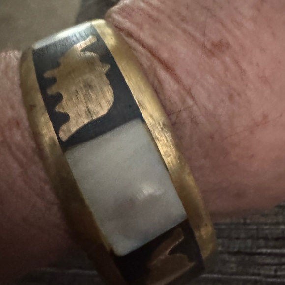 Ivory and gold elephant braclet. - Picture 2 of 5